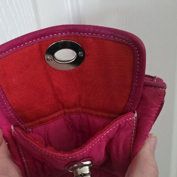 COACH NYLON Quilted Wristlet - Picture 7 of 8